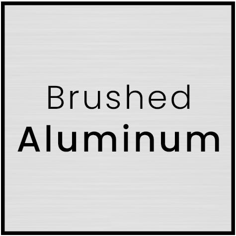 Brushed Aluminum Nameplate