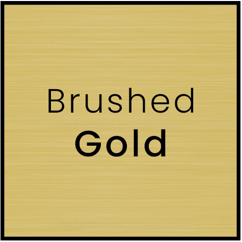 Brushed Gold Nameplate