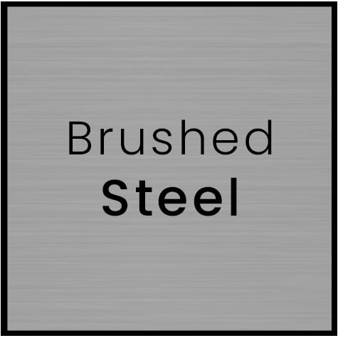 Brushed Steel Nameplate