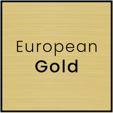 European Gold Nameplate