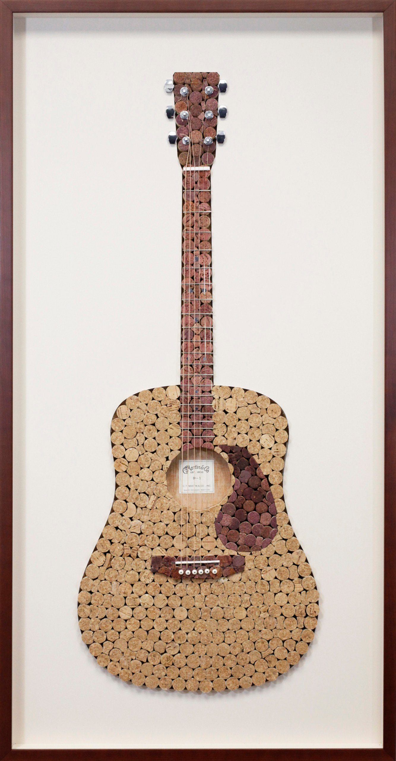 Custom Framed Art Cork Guitar Hall of Frames Arizona