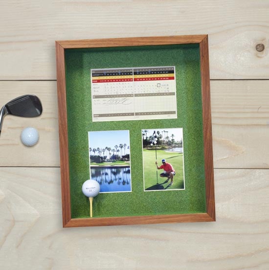 Custom framed golf memorabilia Hall of Frames Arizona