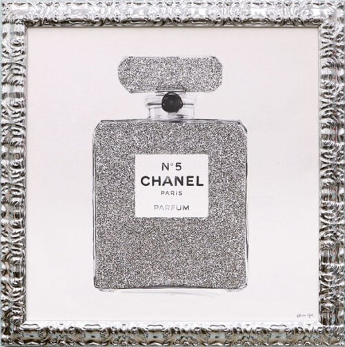 Custom Framed Chanel Perfum Canvas Hall of Frames Arizona