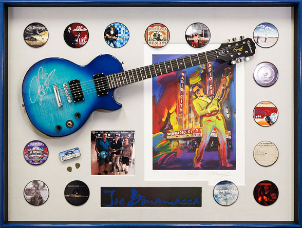 Custom Framed Joe Bonamassa Guitar Hall of Frames Arizona