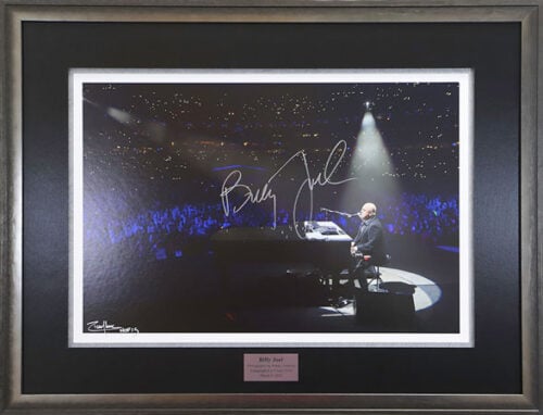 Custom Framed Signed Billy Joel Photo Hall of Frames Arizona