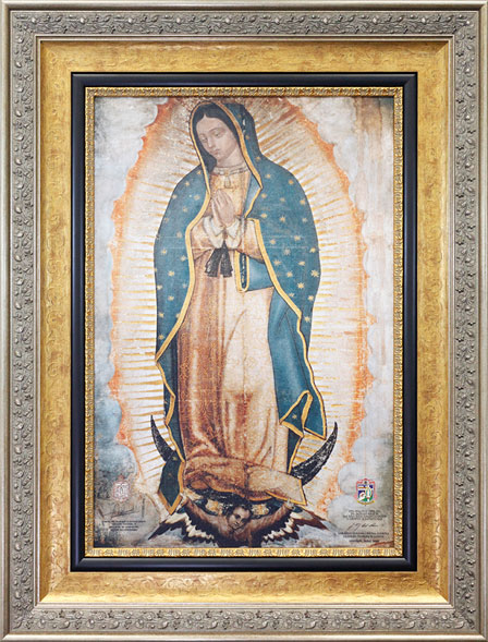 Custom Framed Virgin of Guadalupe Painting Hall of Frames Arizona