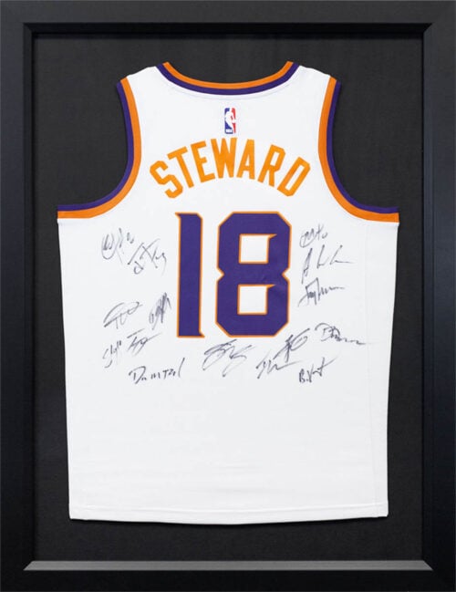 Custom Framed Signed Steward Phoenix Suns Jersey Hall of Frames Arizona