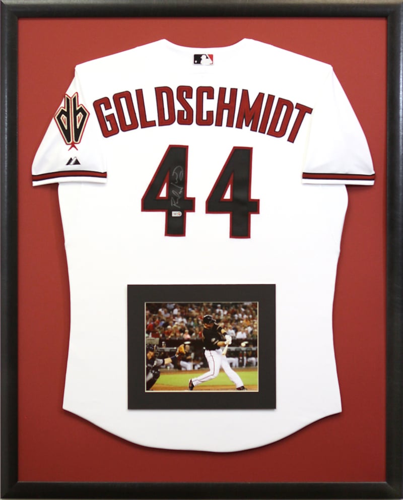 Custom Framed Baseball Goldshmidt Jersey Hall of Frames Arizona