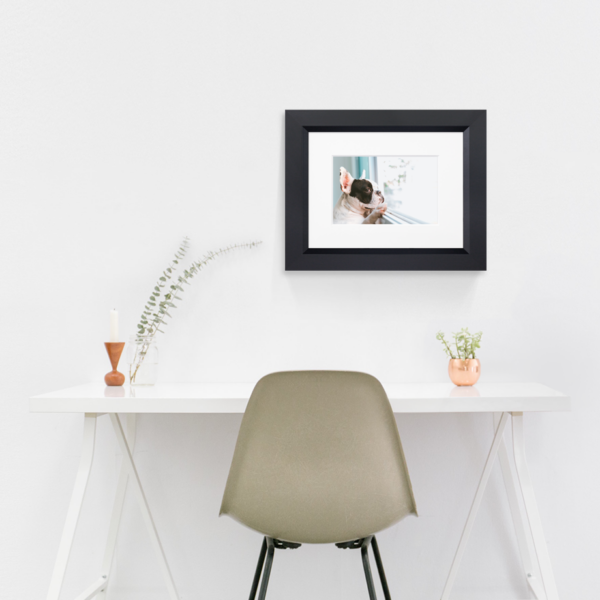 Benson Black Wide Online Custom Print and Frame above desk Hall of Frames Arizona