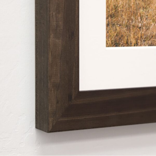 Dark Natural Wood Custom Print and Frame Hall of Frames Arizona