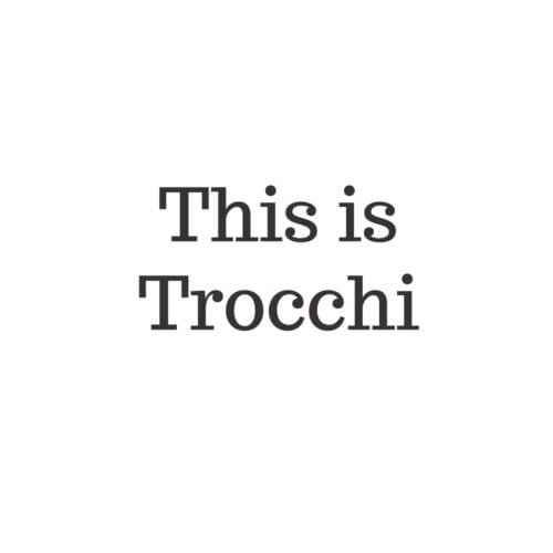 Engraving Font Trocchi