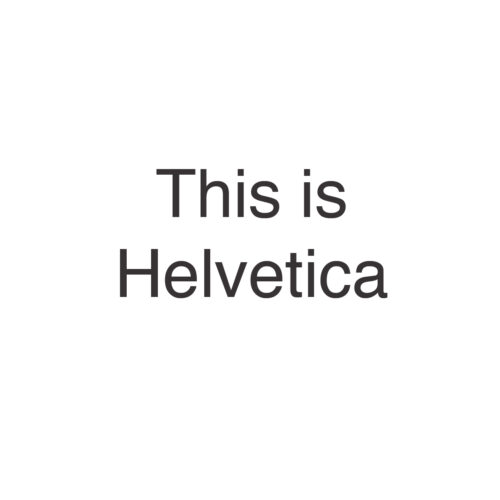 Engraving Font Helvetica