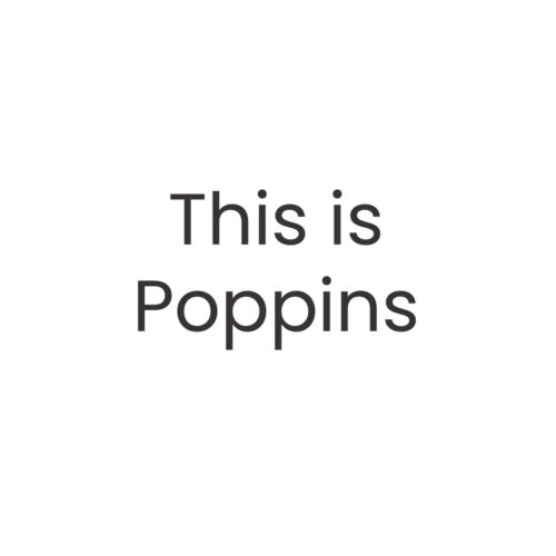 Engraving Font Poppins