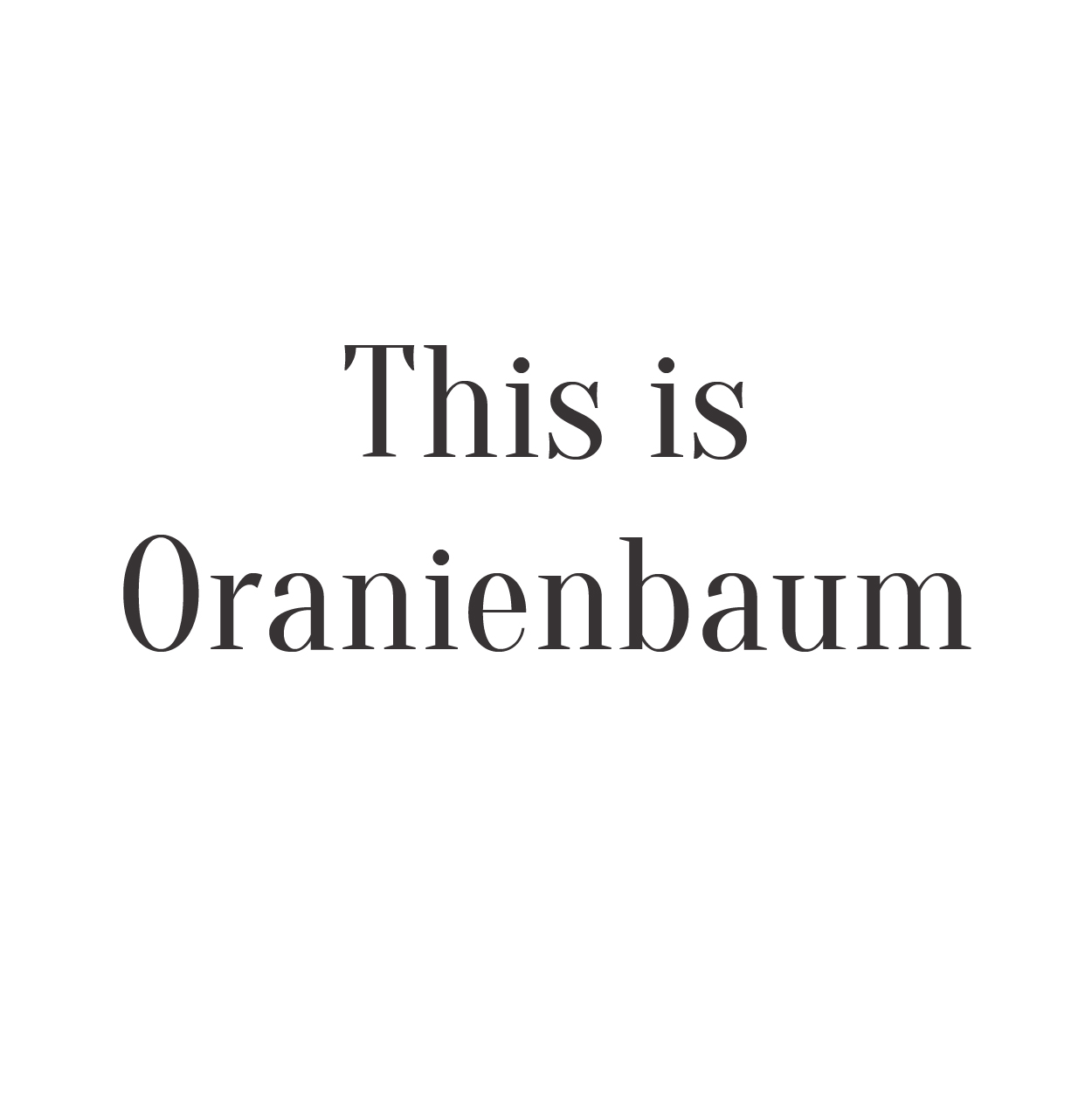 Engraving Font Oranienbaum