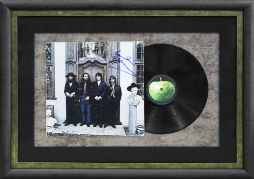 Custom Framed Beatles Album Cover and Vinyl