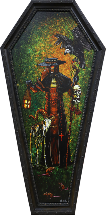 Custom Coffin Shaped Frame