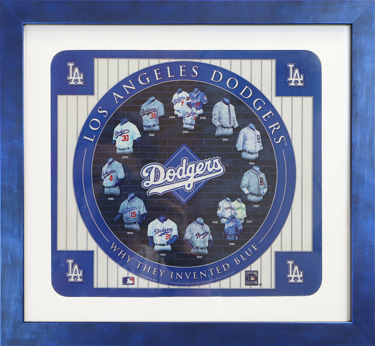 Custom Framed Dodgers Pad