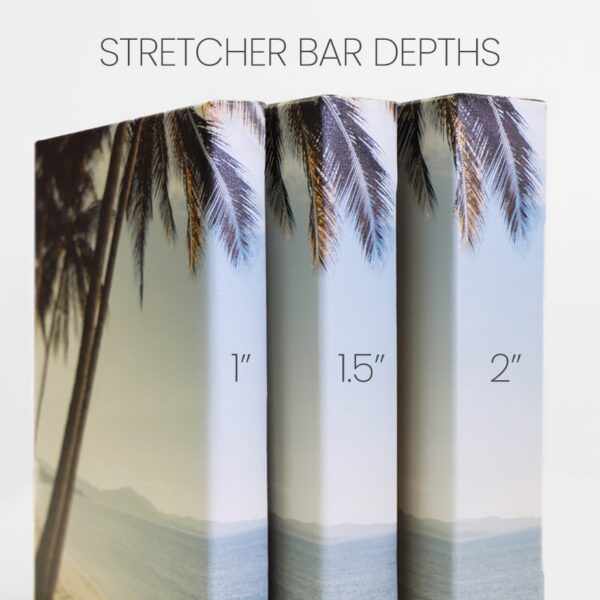 Canvas stretcher bar options for canvas prints from Hall of Frames