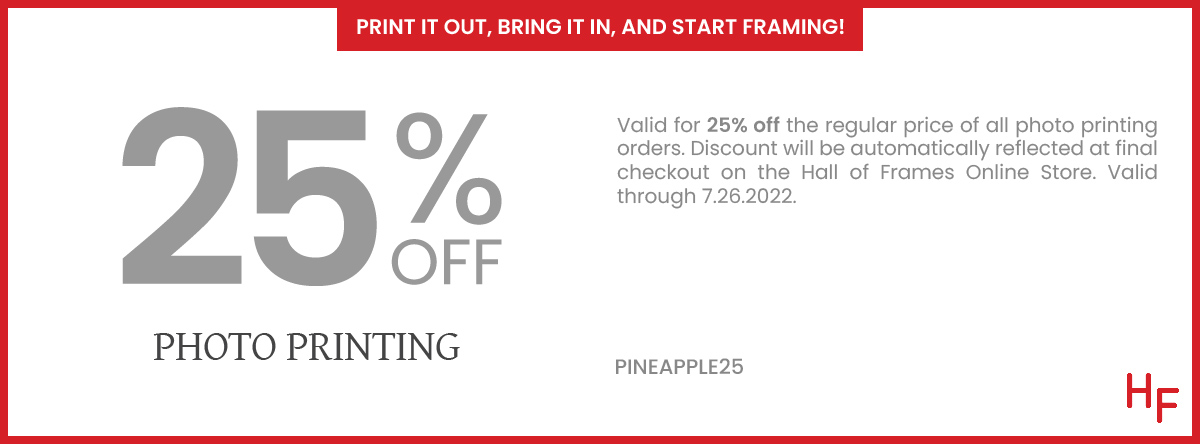 25% Off Photo Printing