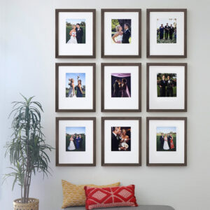 A gallery wall featuring our Essentials collection frames Hall of Frames Arizona