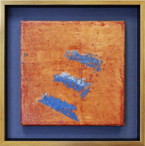 Float Frame Orange Abstract Canvas