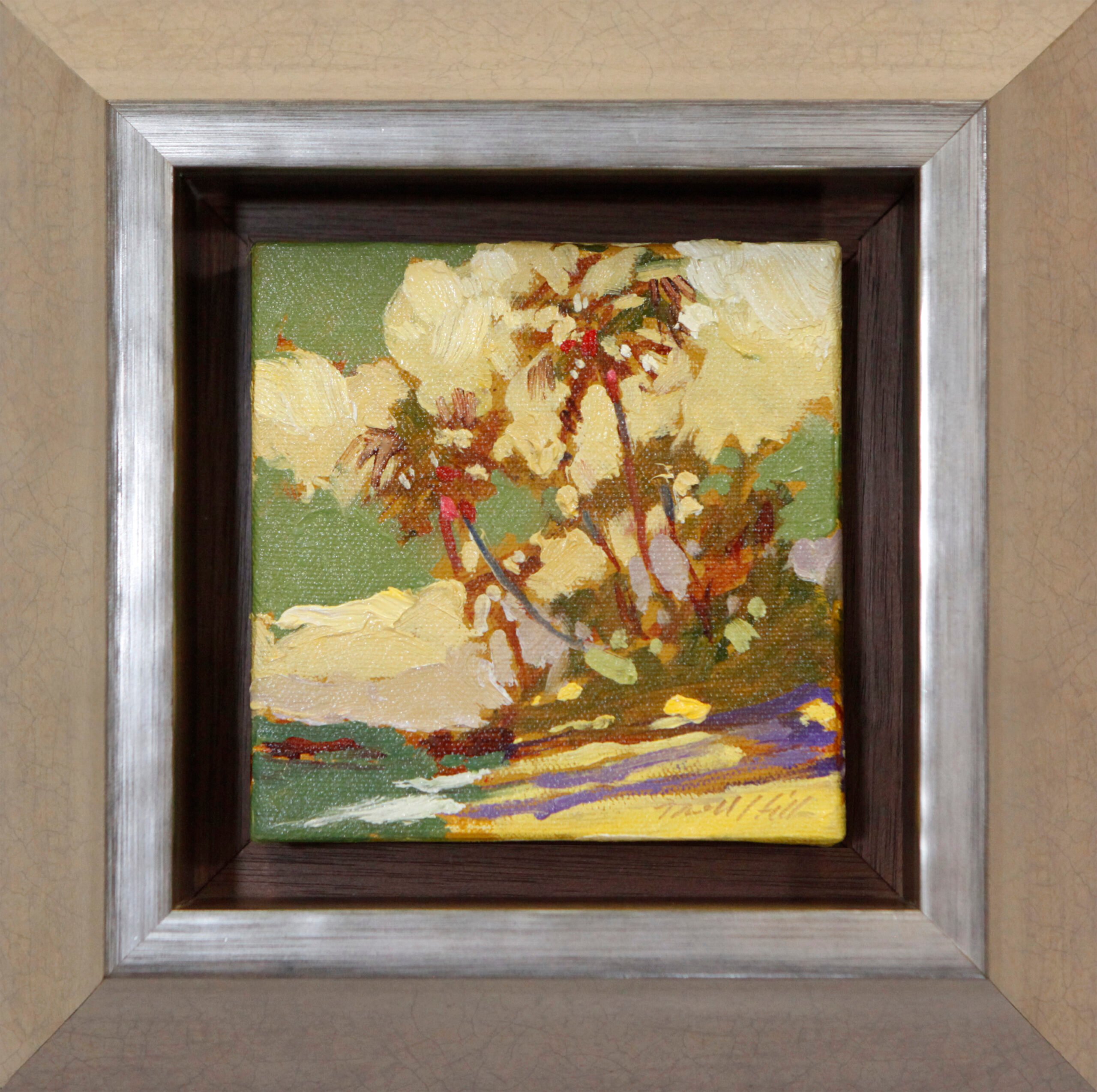 Float Frame Palm Tree Canvas