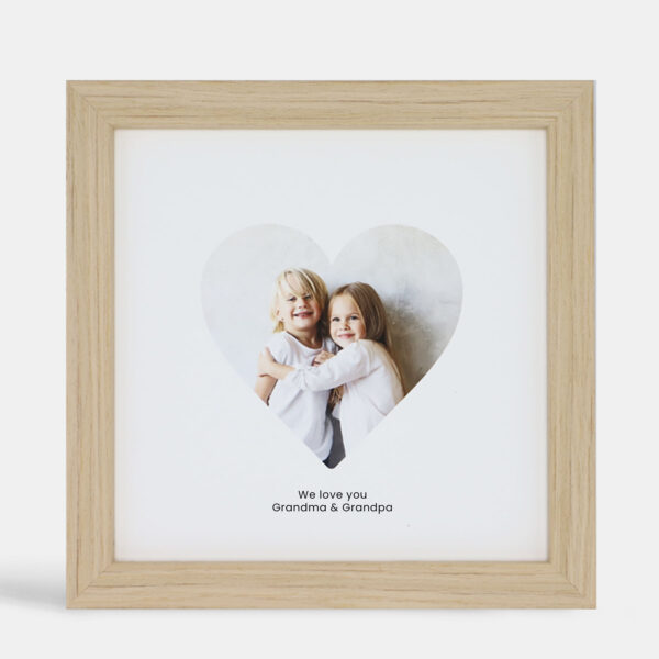 A photo of custom framed heart image in our Payson frame by Hall of Frames