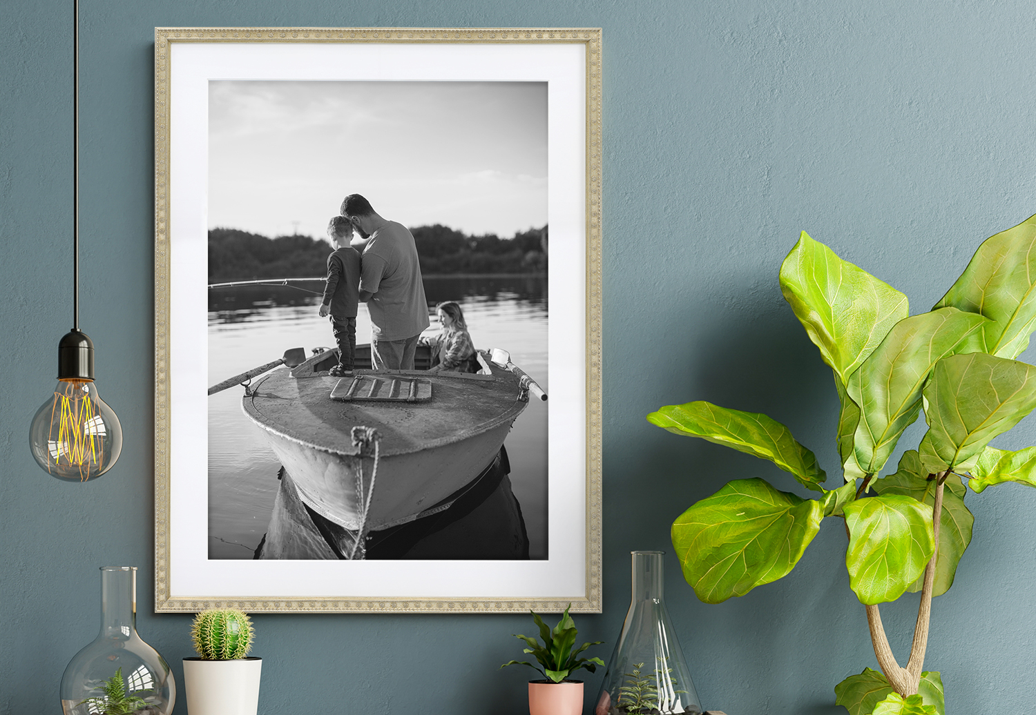 Print and Frame "Cameron" product featured on wall