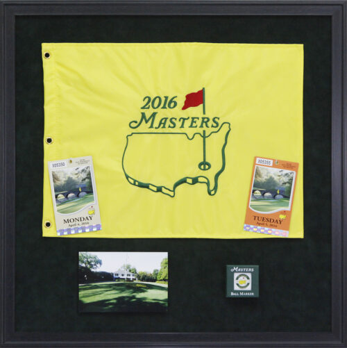 Custom Framed Masters Golf Flag