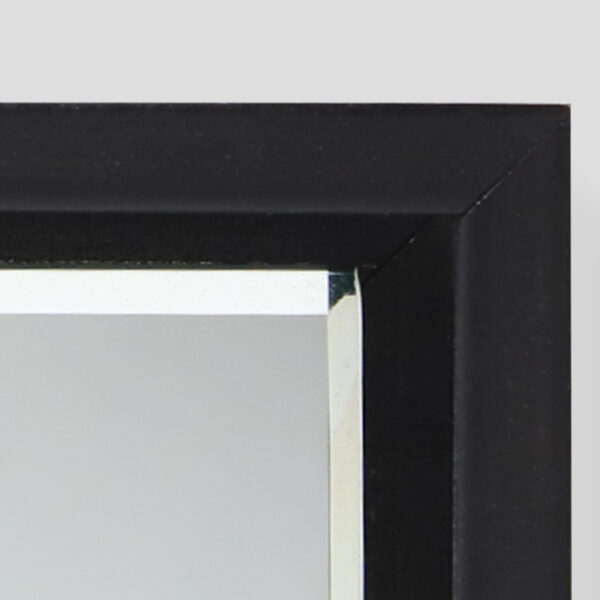 Infinity Black Framed Mirror Moulding Close Up