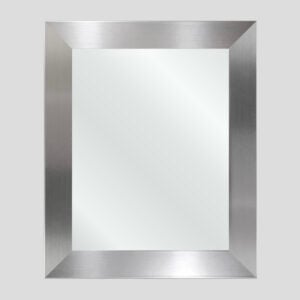 Stainless Steel Framed Mirror, Made to Order for your Bathroom