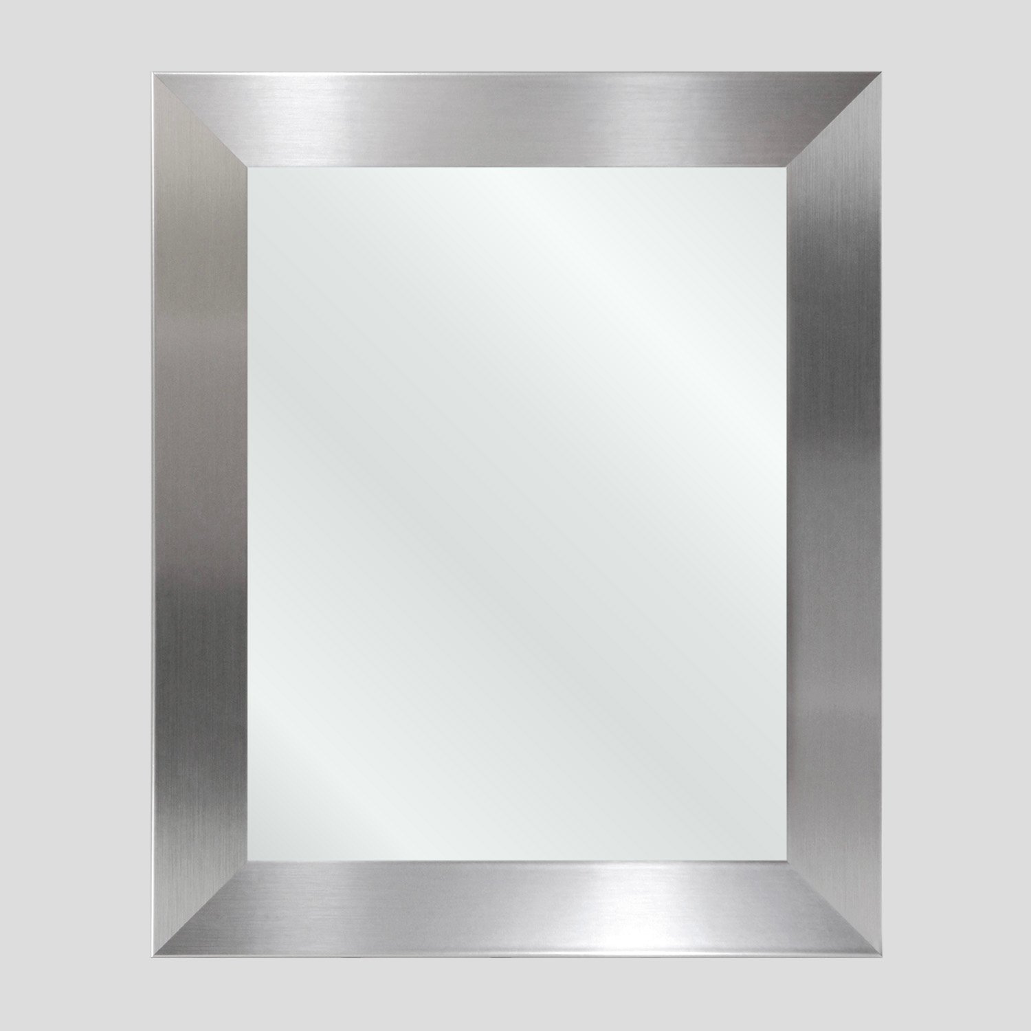 Stainless Steel Framed Mirror, Made to Order for your Bathroom