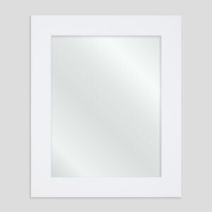 White Framed Mirror, Made to Order for your Bathroom