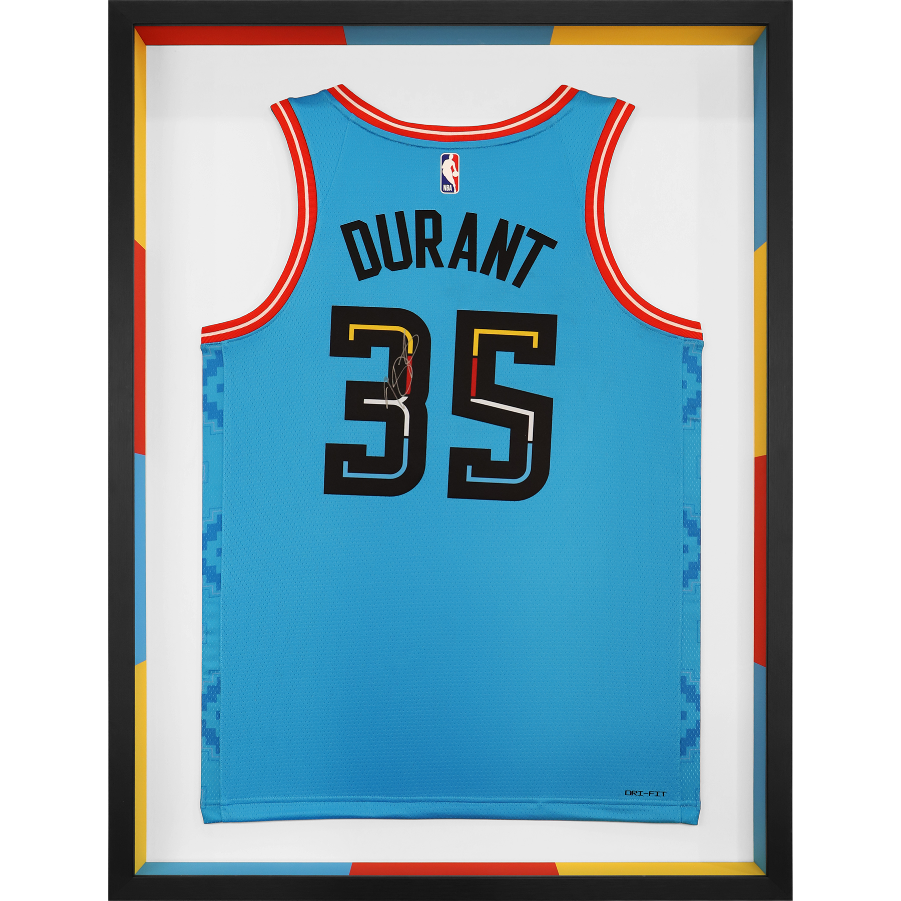 Custom Framed Signed Durant Jersey Phoenix Suns