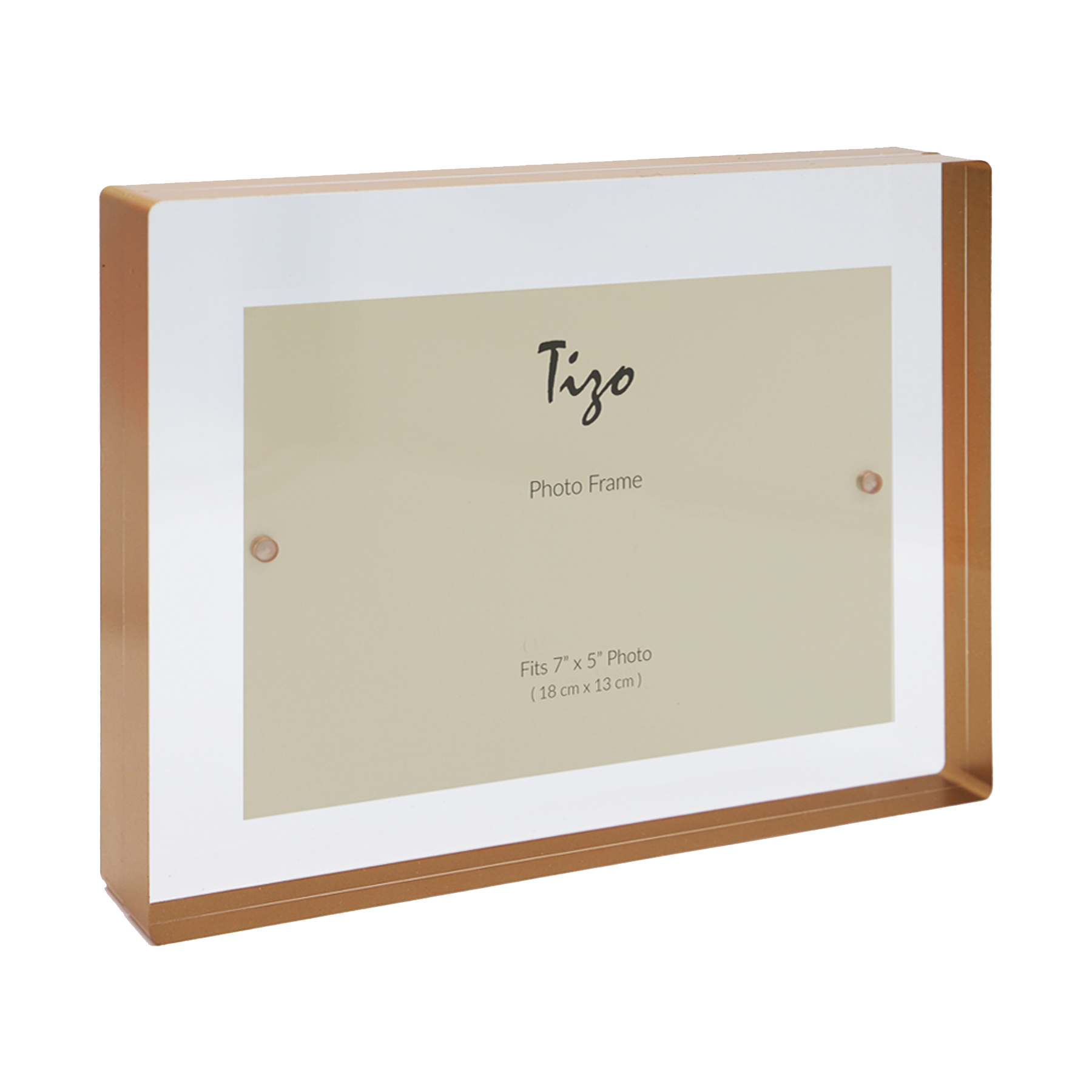 A photo of an acrylic tabletop photo frame from Hall of Frames