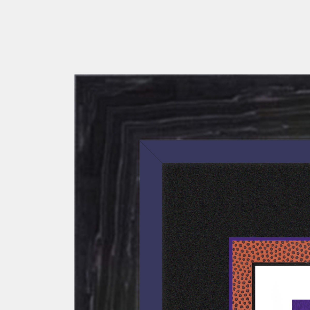 Corner Shot of Framed Poster of Phoenix Mercury Team with Custom Frame Option