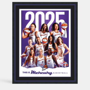 Framed Poster of Phoenix Mercury Team with All Star Frame Option
