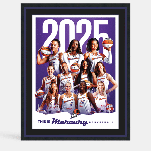 Framed Poster of Phoenix Mercury Team with All Star Frame Option