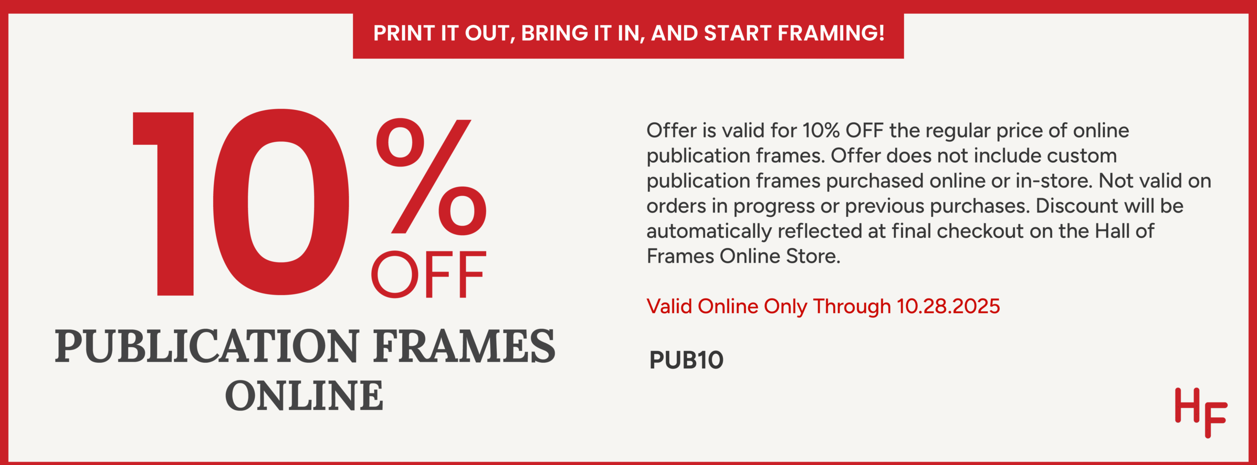 10% off Publications (Online) Sept 3 - Oct 28, 2025