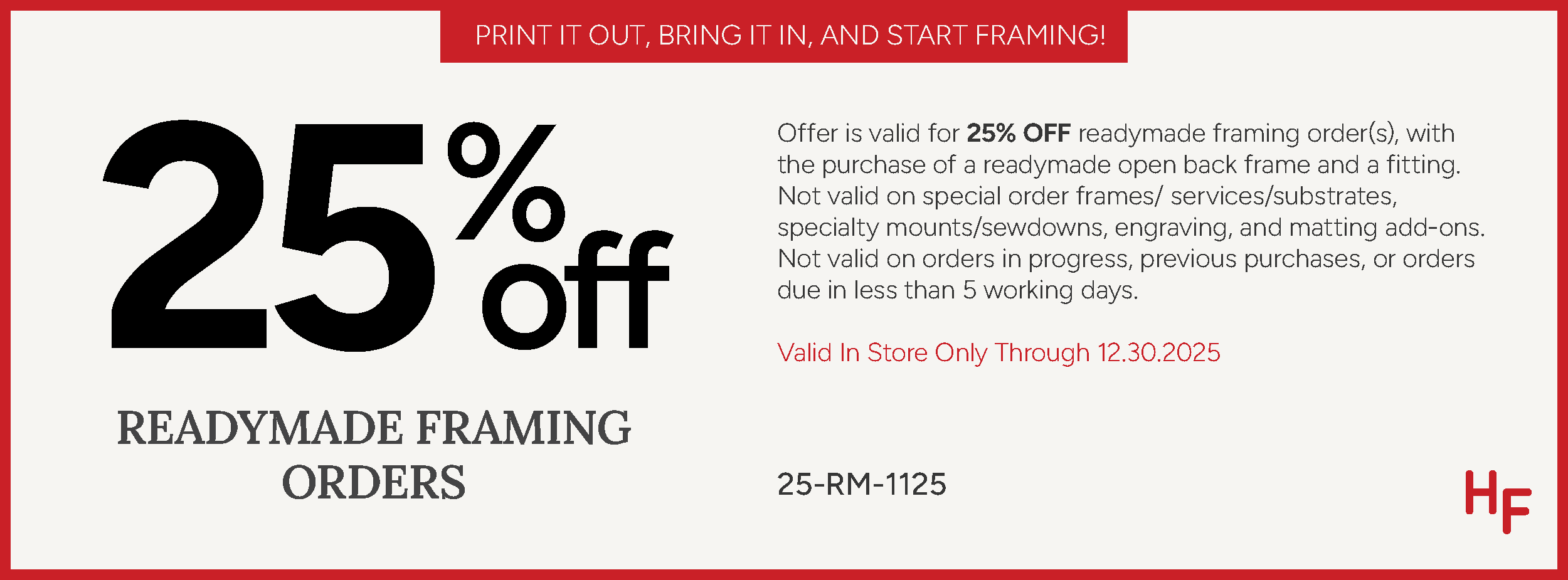 25% Off Document & Diploma Frames - Oct 29 to Dec 30, 2025