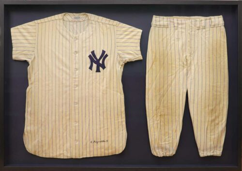 Framed Yankees Uniform