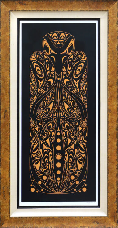 Framed Pacific Northwest Native American Tribal Art