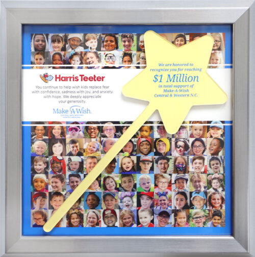 Shadowbox Recognition Frame with Star Wand and Photos