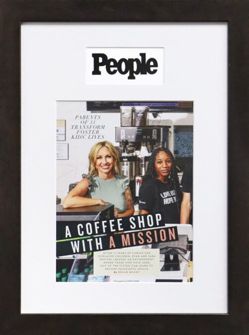 Custom Framed People Magazine Article with Headerliner