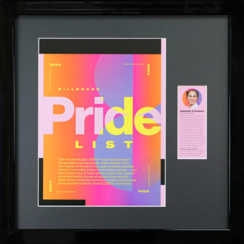 Custom Framed Billboard Pride List Magazine Feature