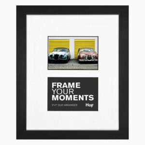 Black and White Duo Wood 5x7 Collage Frame Hall of Frames Arizona