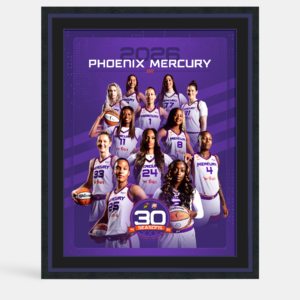 Framed Poster of Phoenix Mercury Team with All Star Frame Option